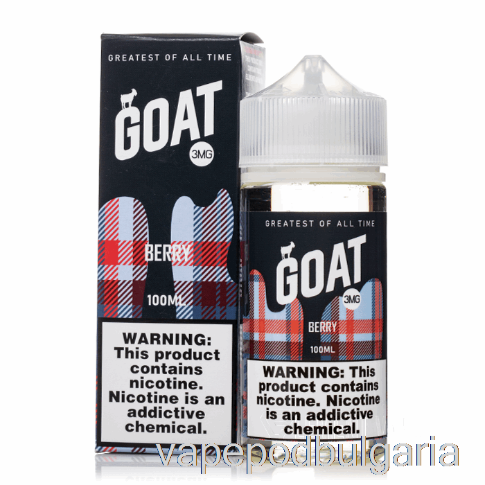 Vape 10000 Дръпки Berry - Goat E-liquid - 100ml 0mg